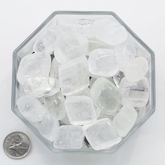 Calcite Clear Cubed Extra Large - Tumbled
