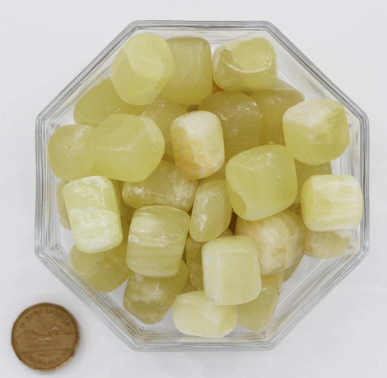 Calcite Lemon Cubed Large - Tumbled
