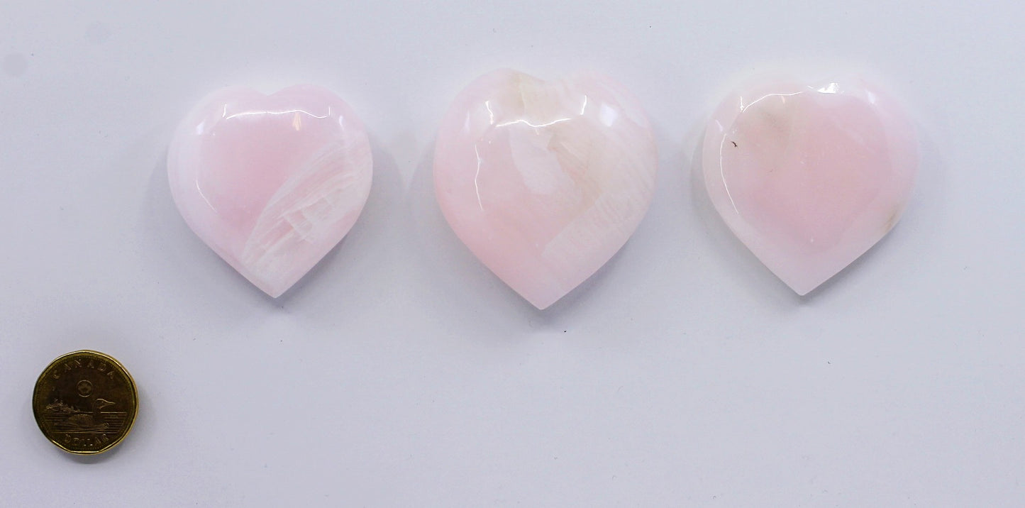 Calcite Pink - Hearts