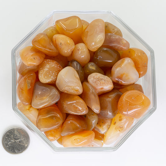 Carnelian Peach Large - Tumbled