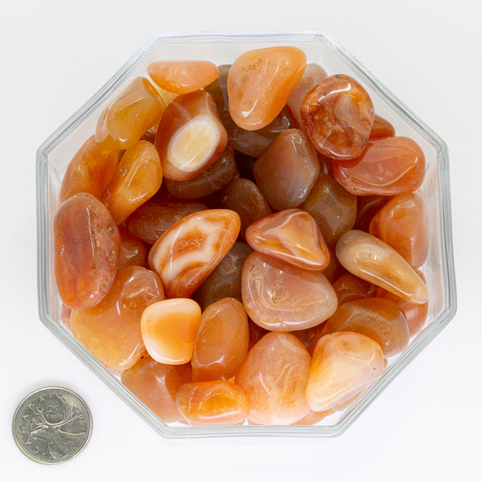 Carnelian Peach Medium - Tumbled