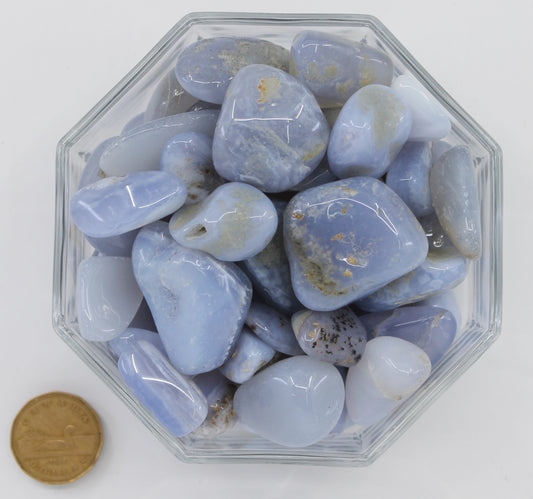 Chalcedony Blue Large - Tumbled