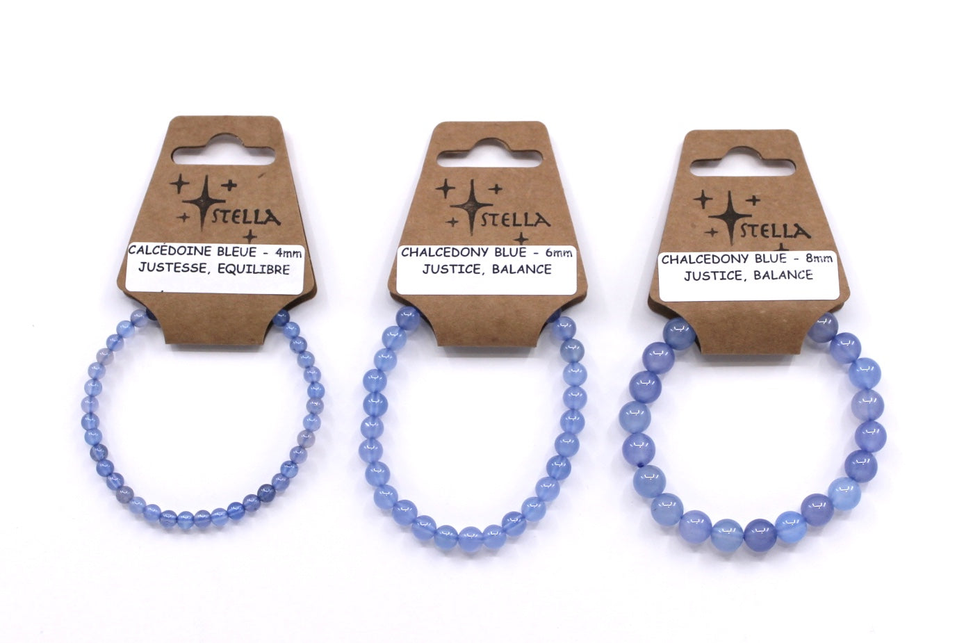 Chalcedony Blue - Stone Bracelets