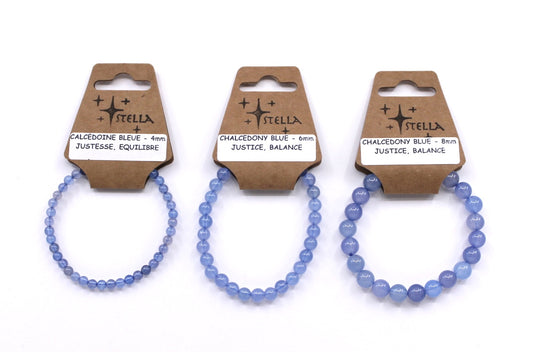 Chalcedony Blue - Stone Bracelets
