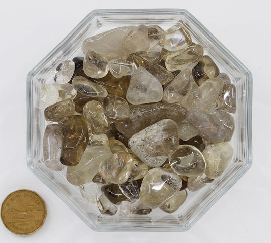 Citrine Natural Clear Extra Medium Large - Tumbled