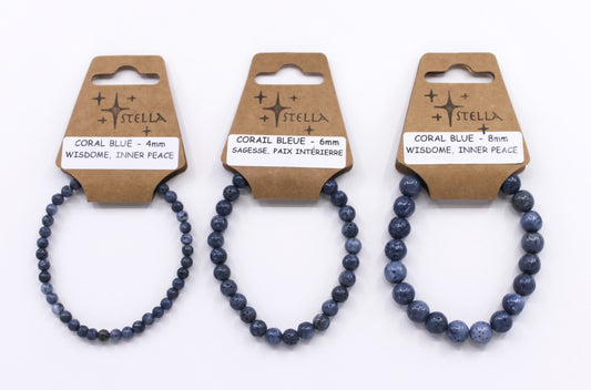 Coral Blue - Stone Bracelets