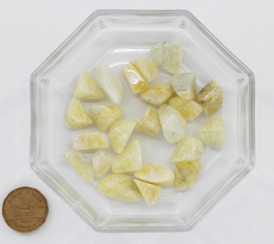 Danburite Yellow Gold Medium - Tumbled