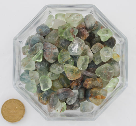 Fluorite Green Small Mixed  - Tumbled