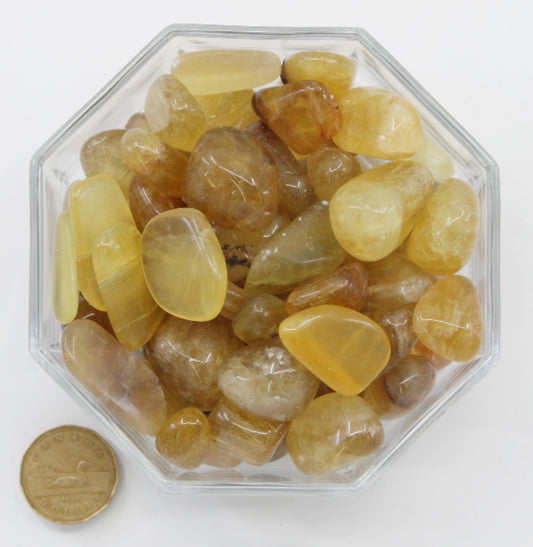 Fluorite Yellow Large - Tumbled