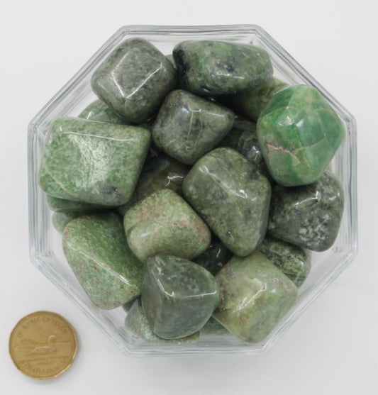Garnet Green Hydrogrossular - Tumbled