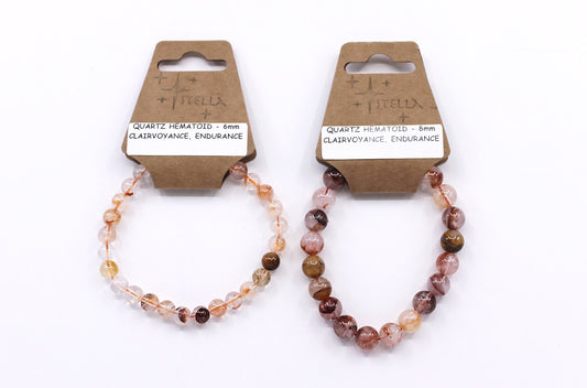 Quartz Hematoid (Fire) - Stone Bracelets