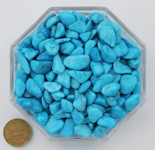 Howlite Blue Medium Dyed - Tumbled
