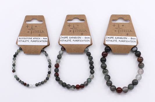 Jasper Bloodstone Africa - Stone Bracelets