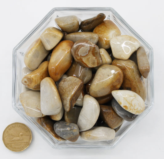 Jasper Circle Stone Large - Tumbled