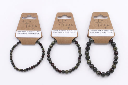 Jasper Dragon Blood - Stone Bracelets