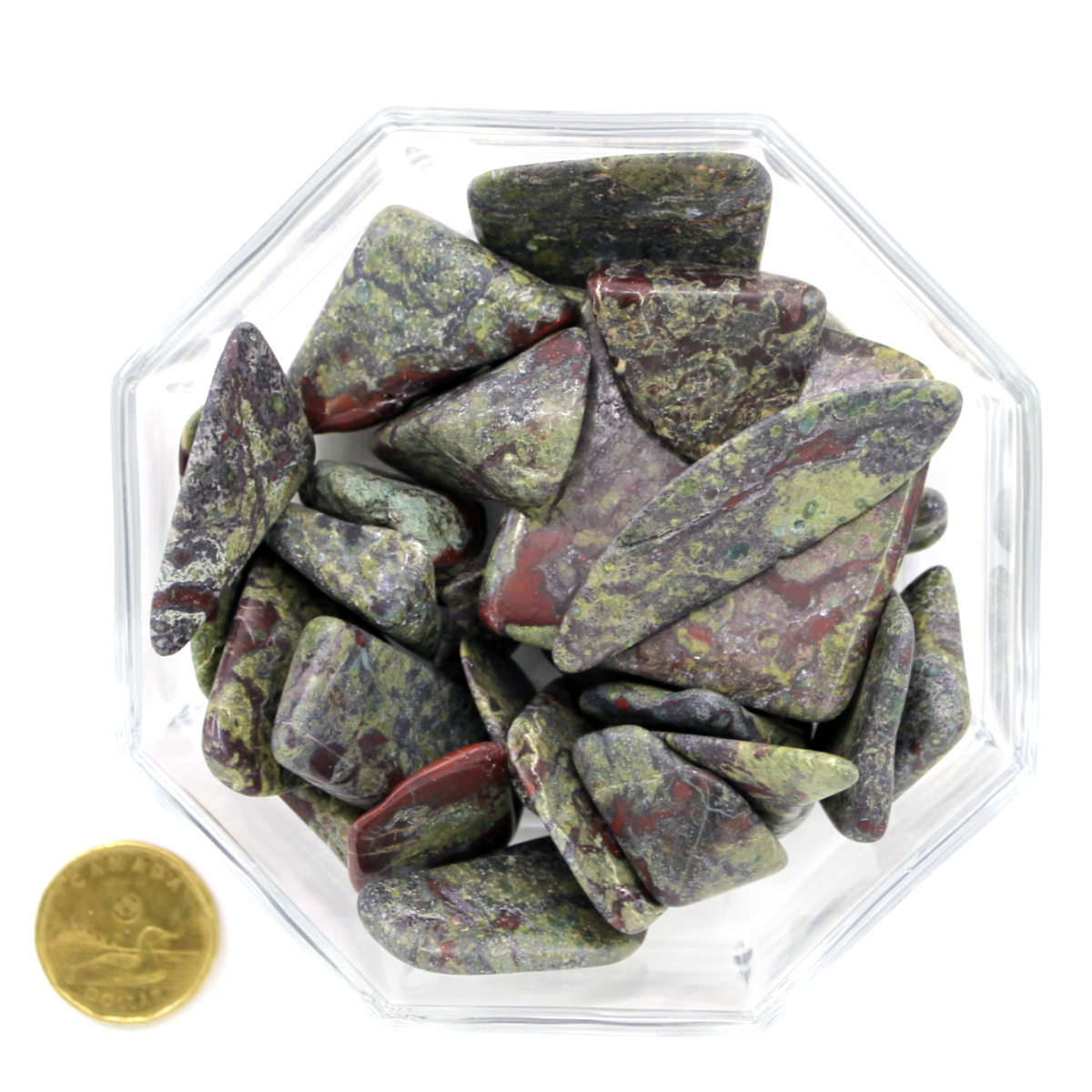 Jasper Dragon Blood Plates  - Tumbled