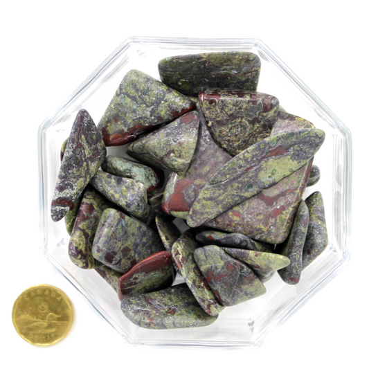 Jasper Dragon Blood Plates  - Tumbled