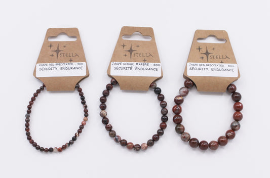 Jasper Red Brecciated - Stone Bracelets