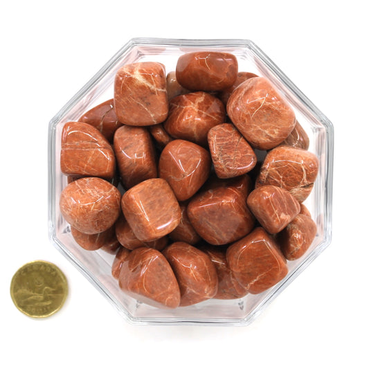 Moonstone Peach Large Extra - Tumbled
