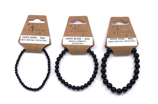 Onyx Black - Stone Bracelets
