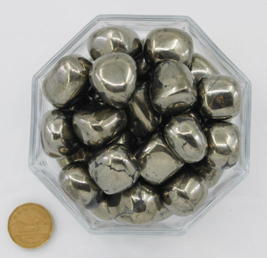 Pyrite Cubed Large Extra - Tumbled