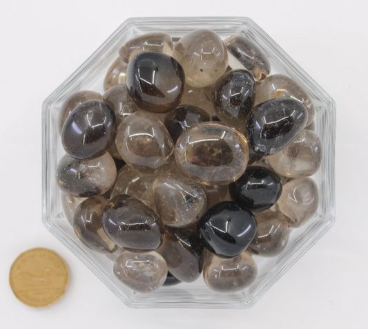 Quartz Smokey Large Rounded - Tumbled