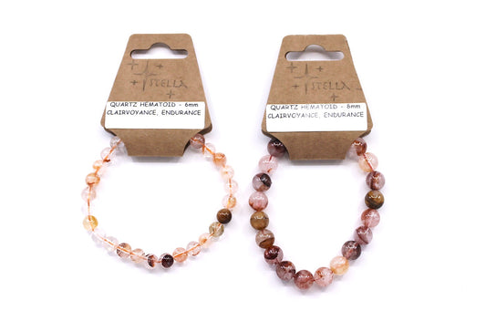 Quartz Hematoid (Fire) - Stone Bracelets