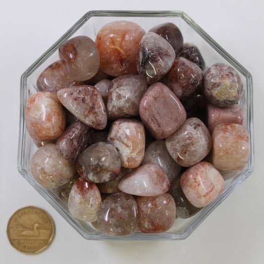Quartz Hematoid Cubed Large - Tumbled