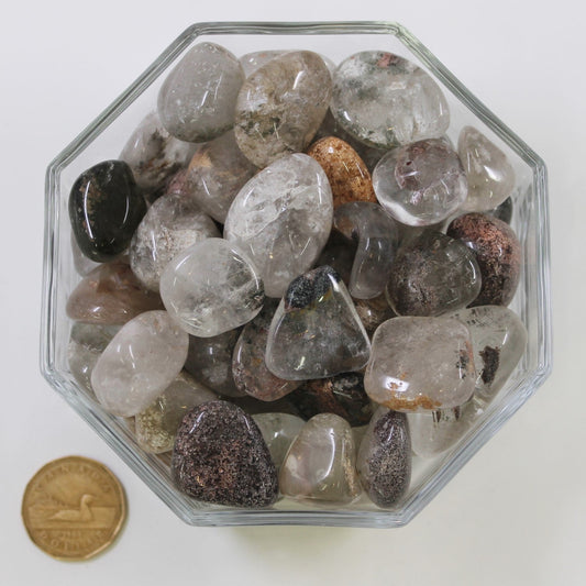 Lodolite Quartz Large - Tumbled