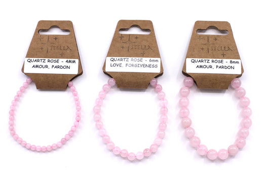 Quartz Rose - Stone Bracelets