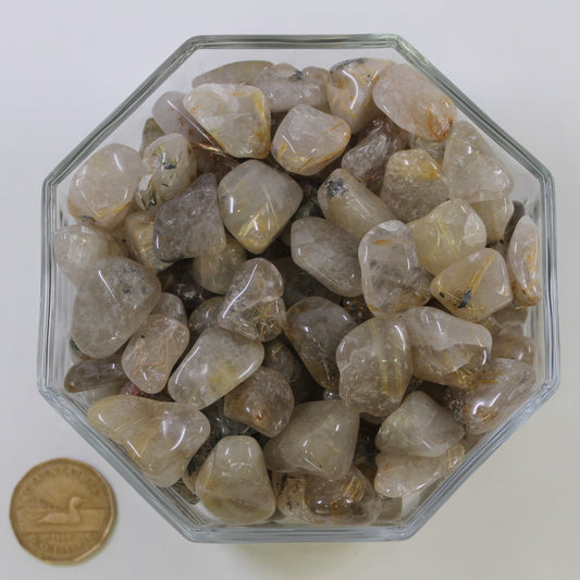 Quartz Rutile Gold - Tumbled