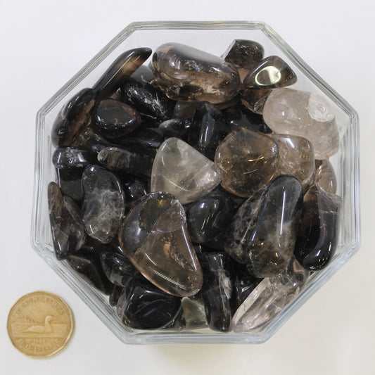Quartz Smokey Dark Large - Tumbled
