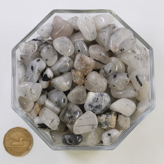Quartz Tourmaline Medium - Tumbled