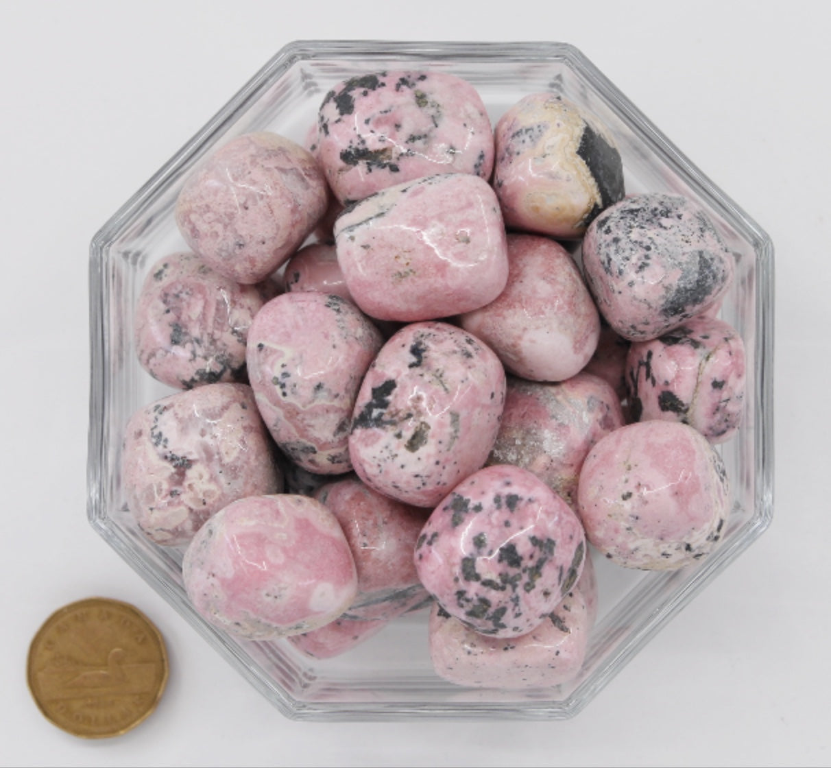 Rhodonite Light Large - Tumbled β Terra Rock Shop