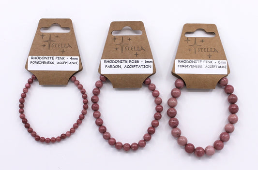 Rhodonite Pink - Stone Bracelets