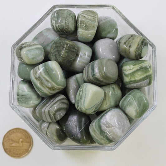 Serpentine Cubed Large - Tumbled