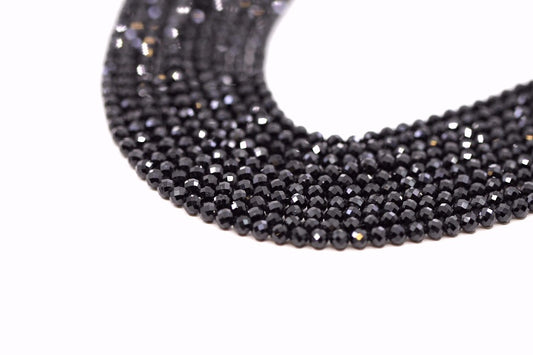Spinel Black Facetted - Beads