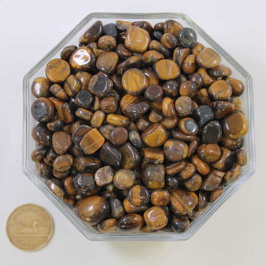 Tiger Eye Gold Small Rounded - Tumbled