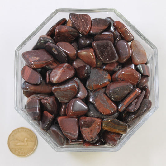 Tiger Eye Red Large - Tumbled