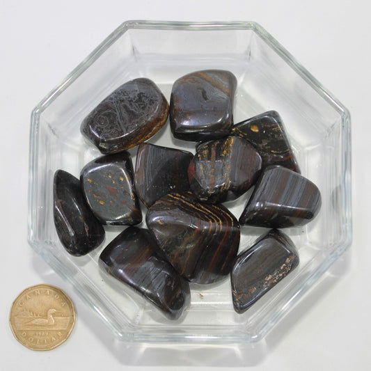 Tiger Iron Black Large Extra - Tumbled