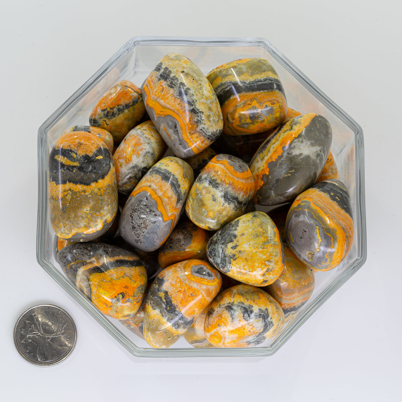 Jasper Bumble Bee  Large - Tumbled