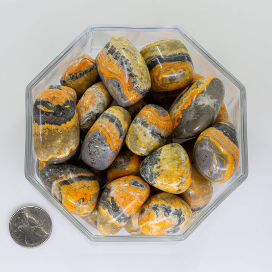 Jasper Bumble Bee  Large - Tumbled