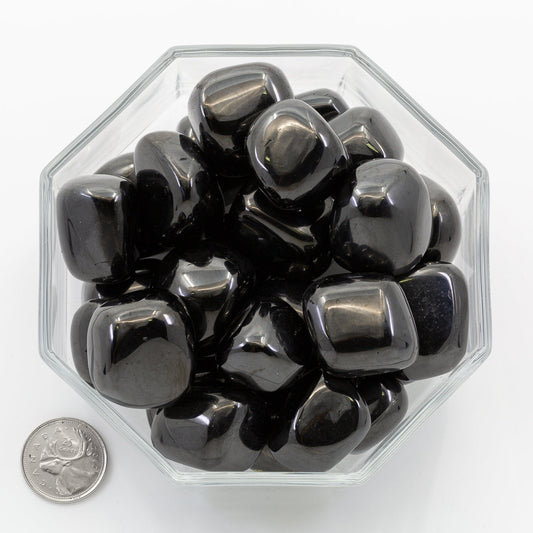 Anthracite Coal Large - Tumbled
