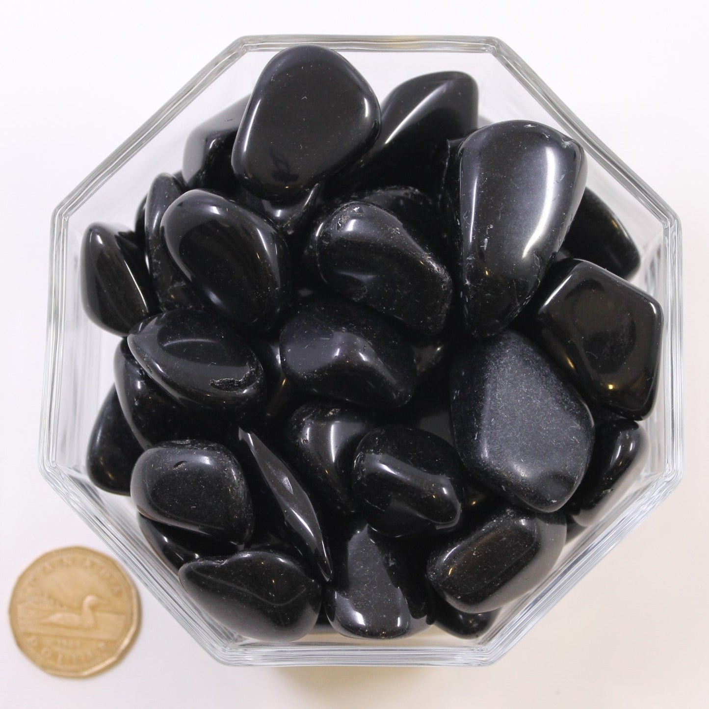 Obsidian Black Medium - Tumbled