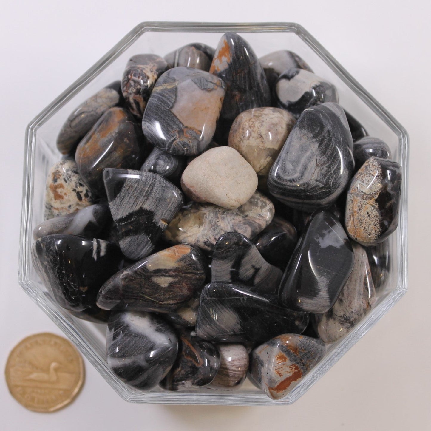 Jasper Silver Leaf Large - Tumbled