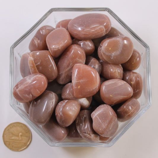 Moonstone Peach Large - Tumbled
