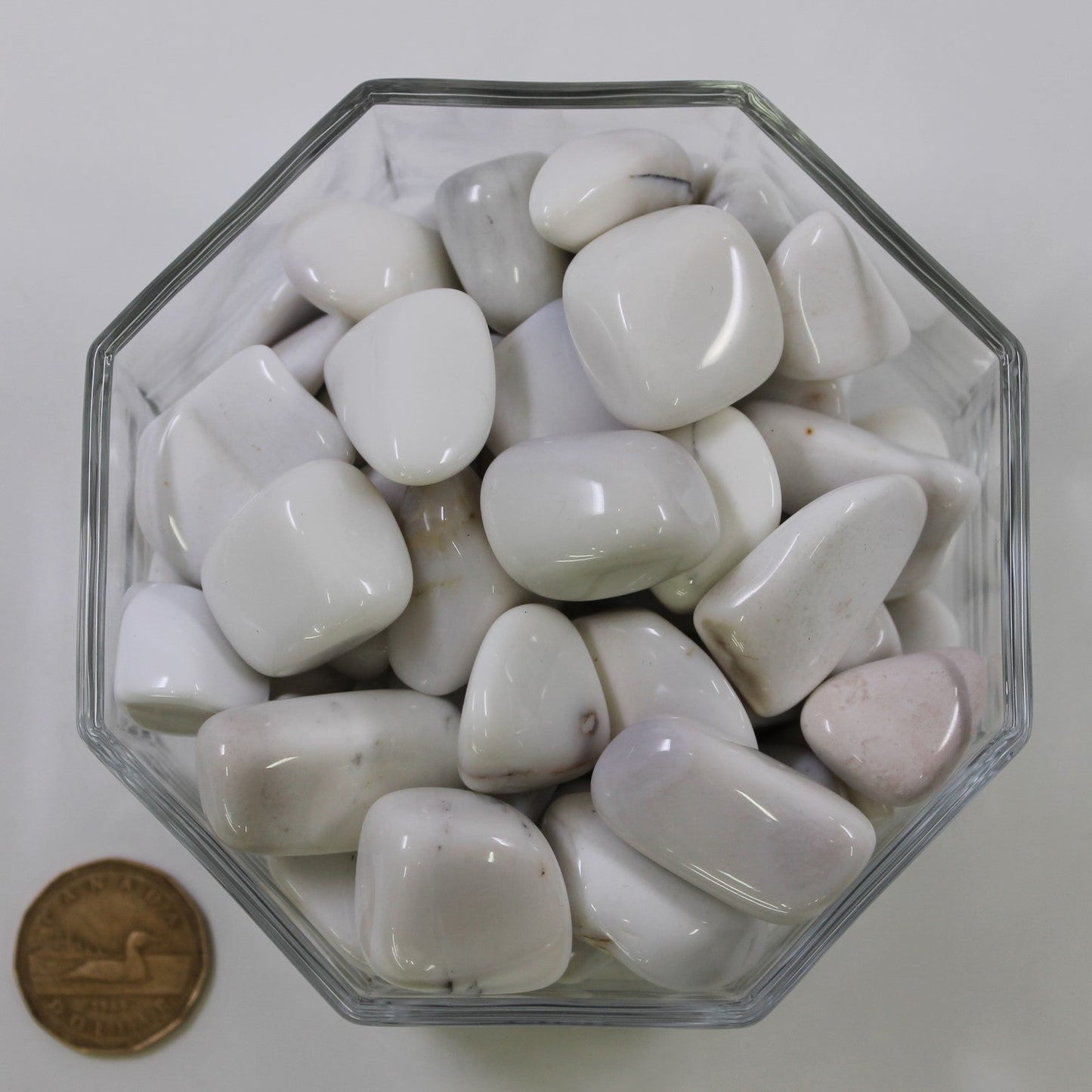 Opal White Kascholong Large - Tumbled